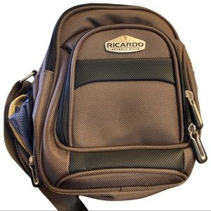 Ricardo Beverly Hills Brown Travel Bag Crossbody Strap Carry on